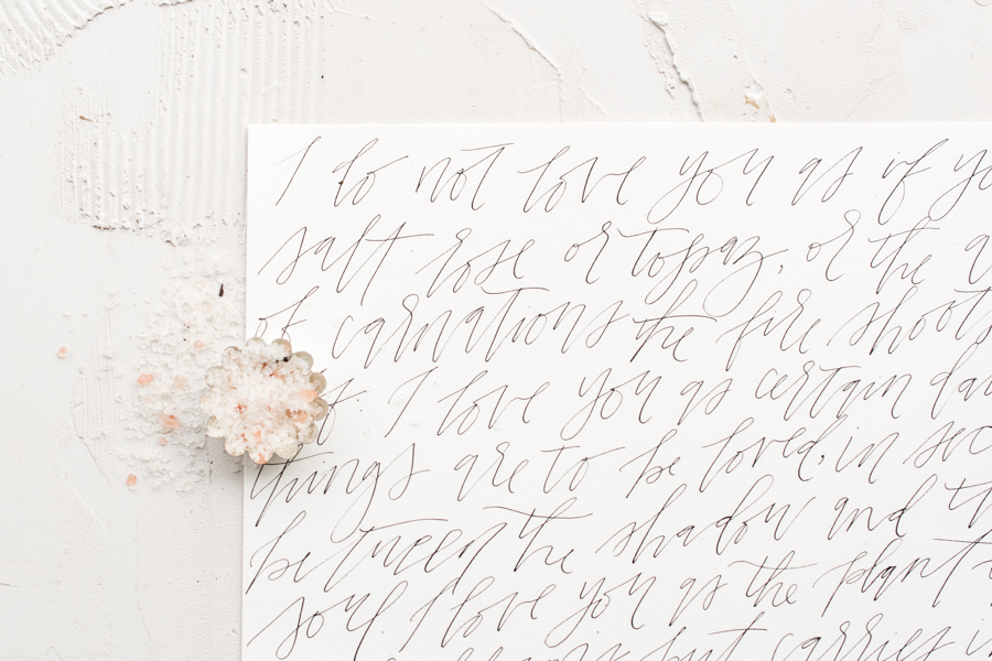 Calligraphy Vows | Simply Charming Socials | Atlanta Wedding Planner