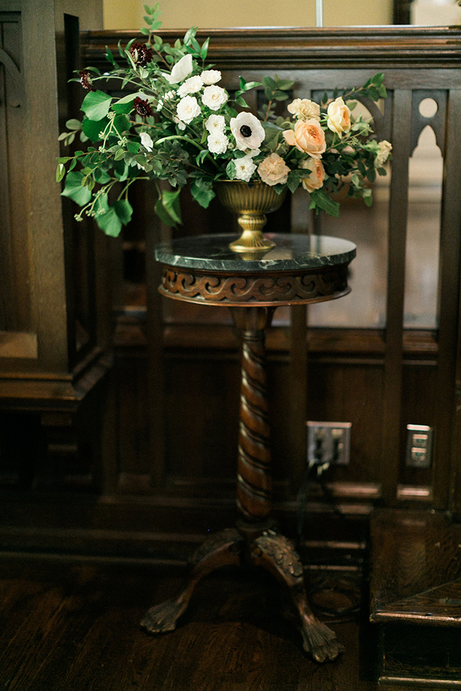 Traditional Church Ceremony Decor | Simply Charming Socials | Atlanta Wedding Planner