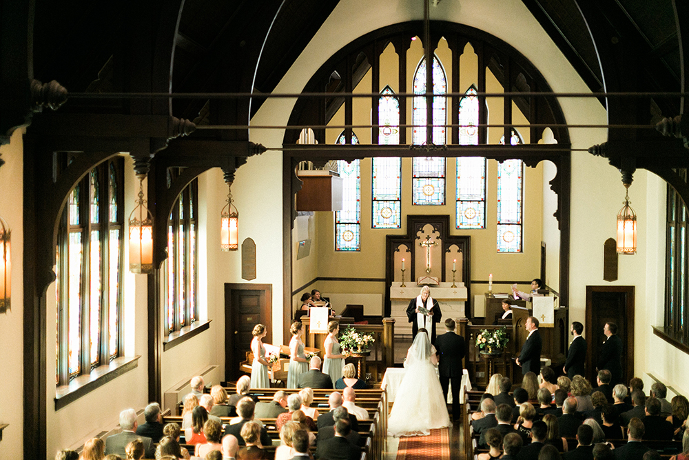 Traditional Church Wedding Ceremony | Simply Charming Socials | Atlanta Wedding Planner