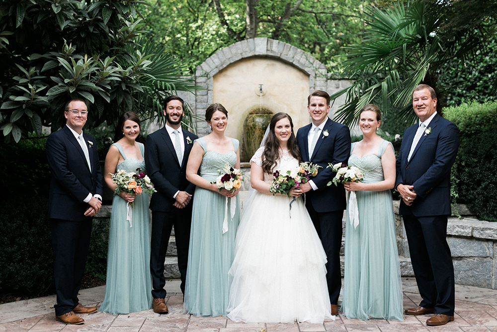 Bridal Party in Mint Green | Simply Charming Socials | Atlanta Wedding Planner