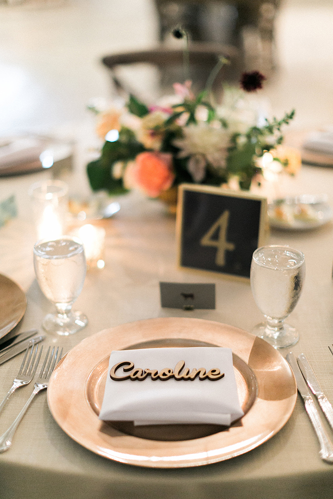 Laser Cut Wooden Place Cards | Simply Charming Socials | Atlanta Wedding Planner