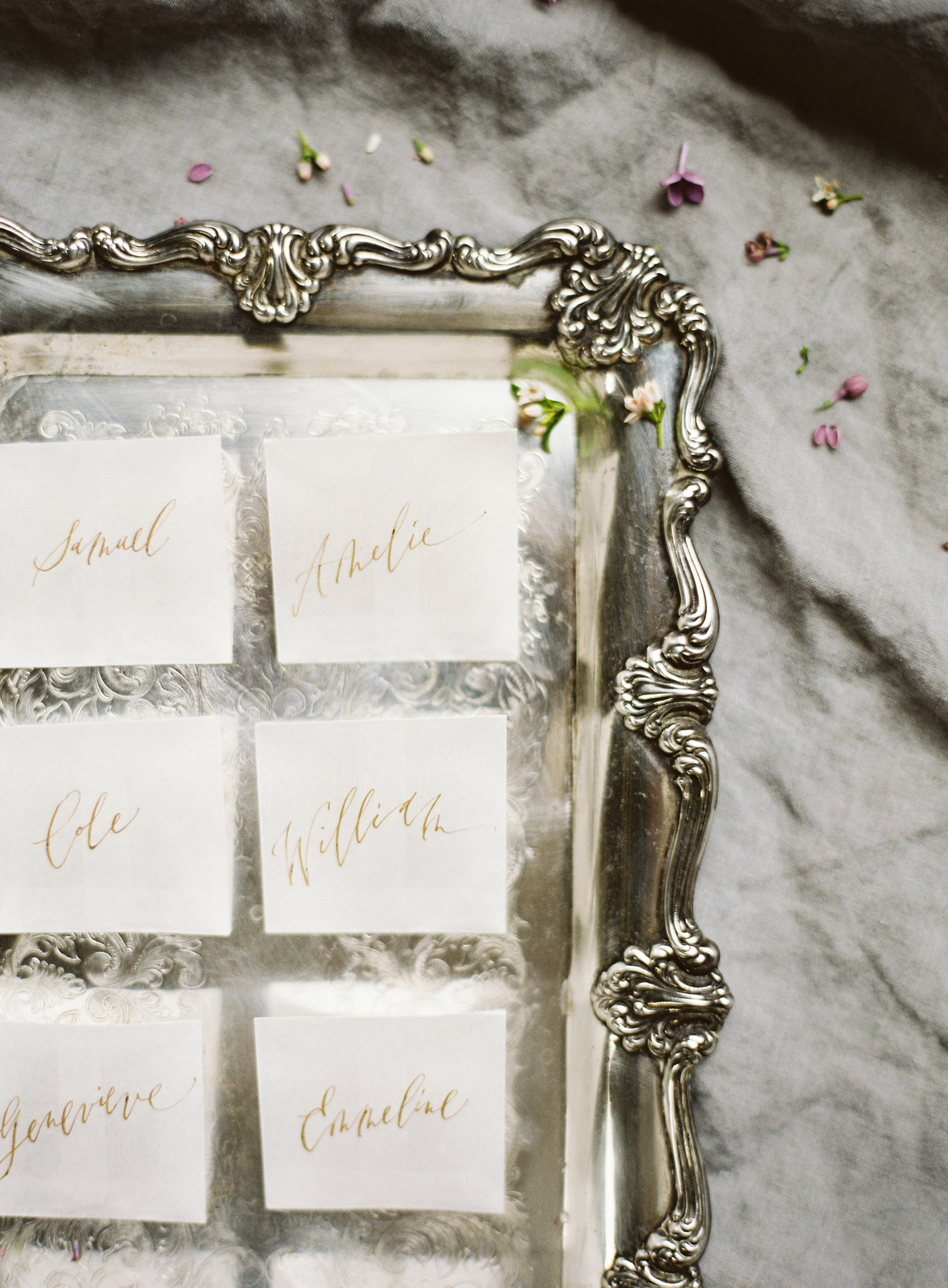 Handmade Paper Place Cards | Simply Charming Socials | Atlanta Wedding Planner