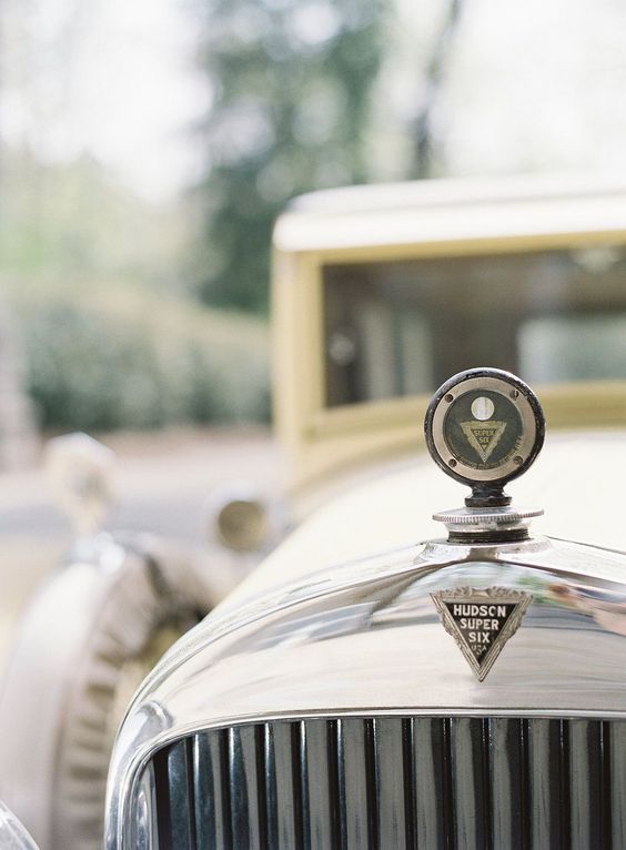 Vintage Getaway Car for Swan House Wedding | Simply Charming Socials | Atlanta Wedding Planner