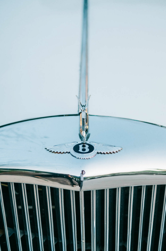 Vintage Bentley Wedding Getaway Car | Simply Charming Socials | Atlanta Wedding Planner