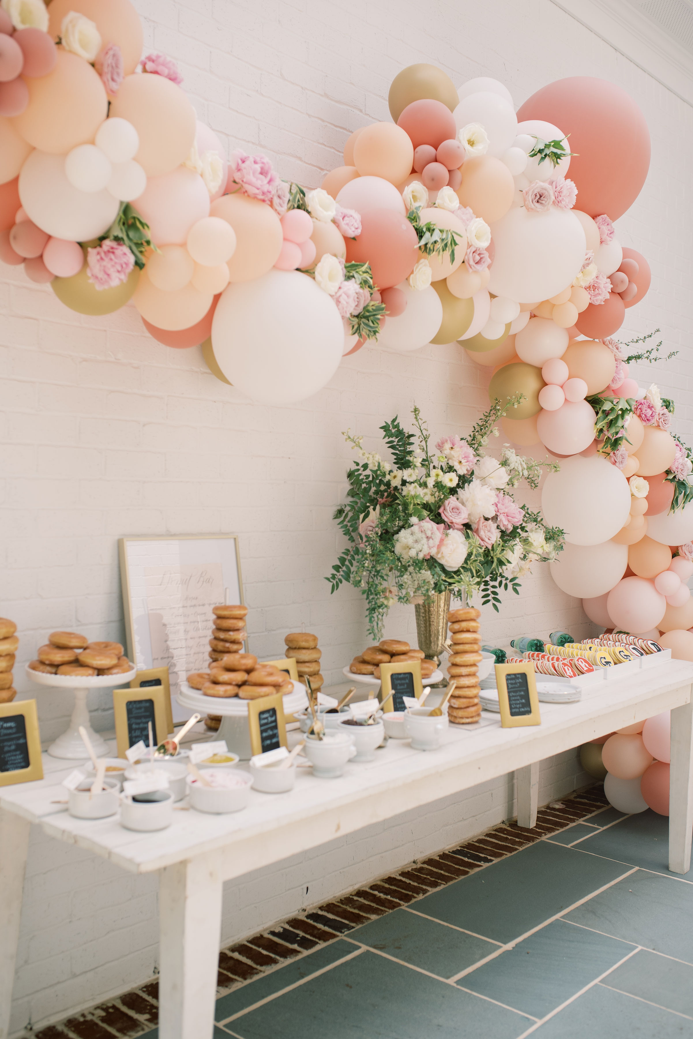 Balloon Arch Dessert Bar | Simply Charming Socials | Atlanta Event Planner