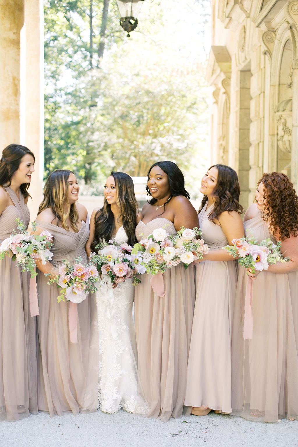 Blush Bridesmaid Dresses | Simply Charming Socials | Atlanta Wedding Planner