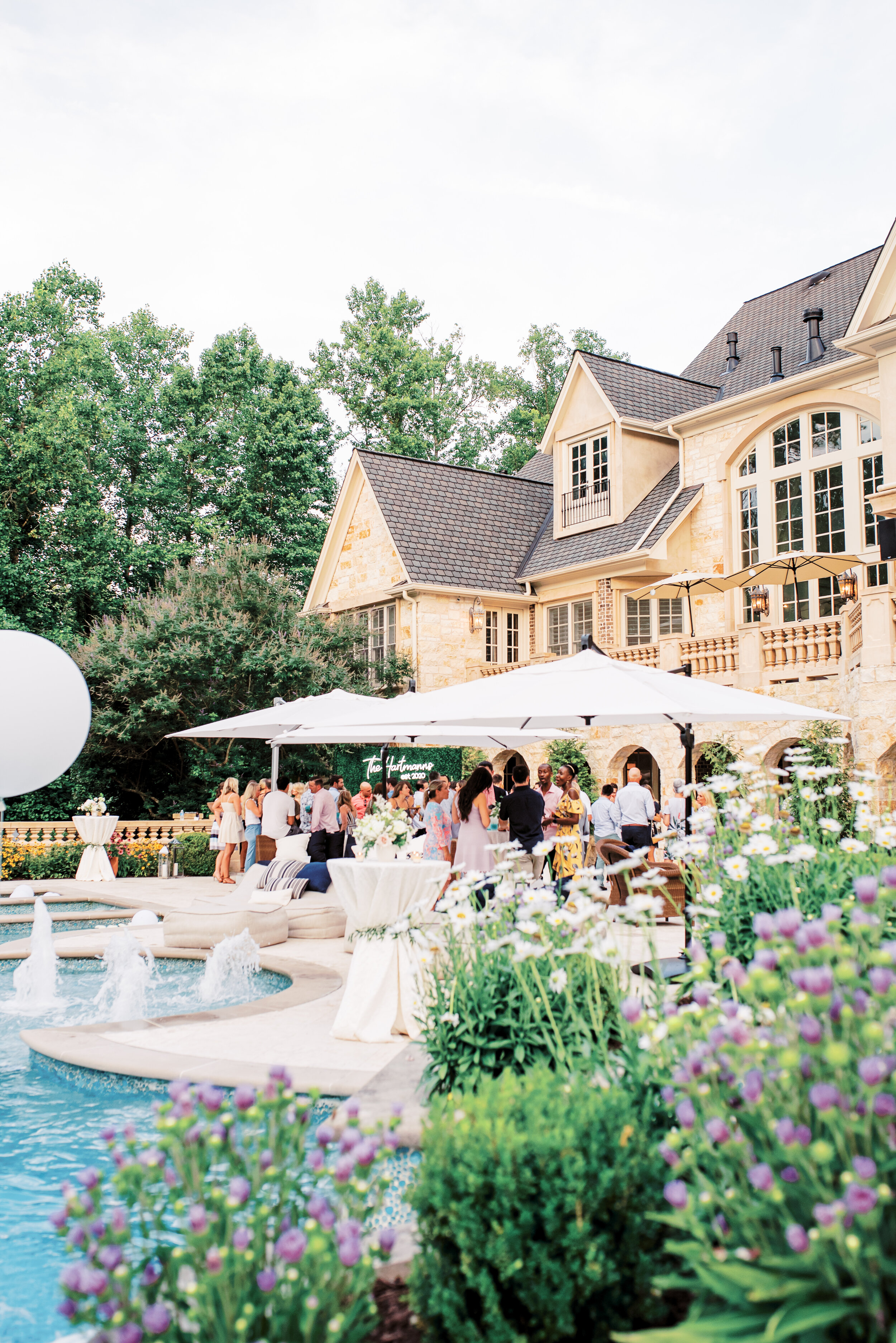 Poolside Engagement Party | Simply Charming Socials | Atlanta Event Planner