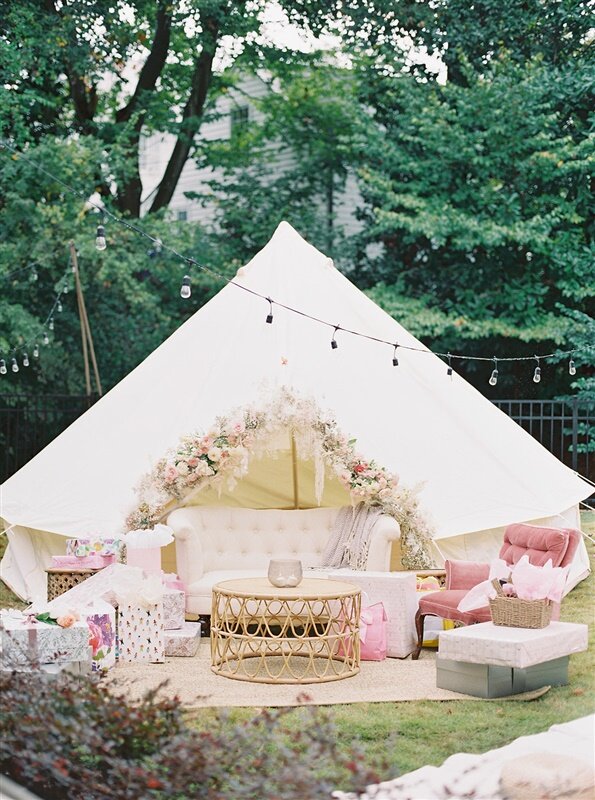 Tee Pee with Lounge Seating | Simply Charming Socials | Atlanta Event Planner