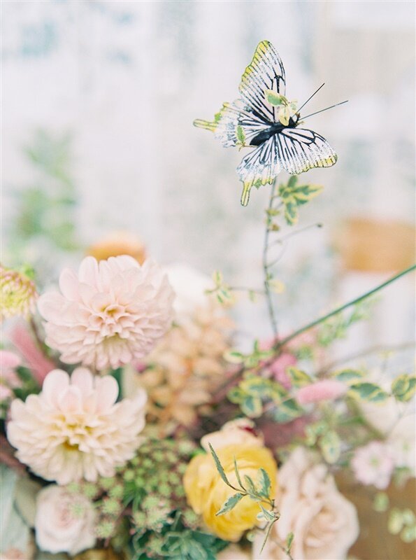Floral Arrangements with Butterflies | Simply Charming Socials | Atlanta Event Planner