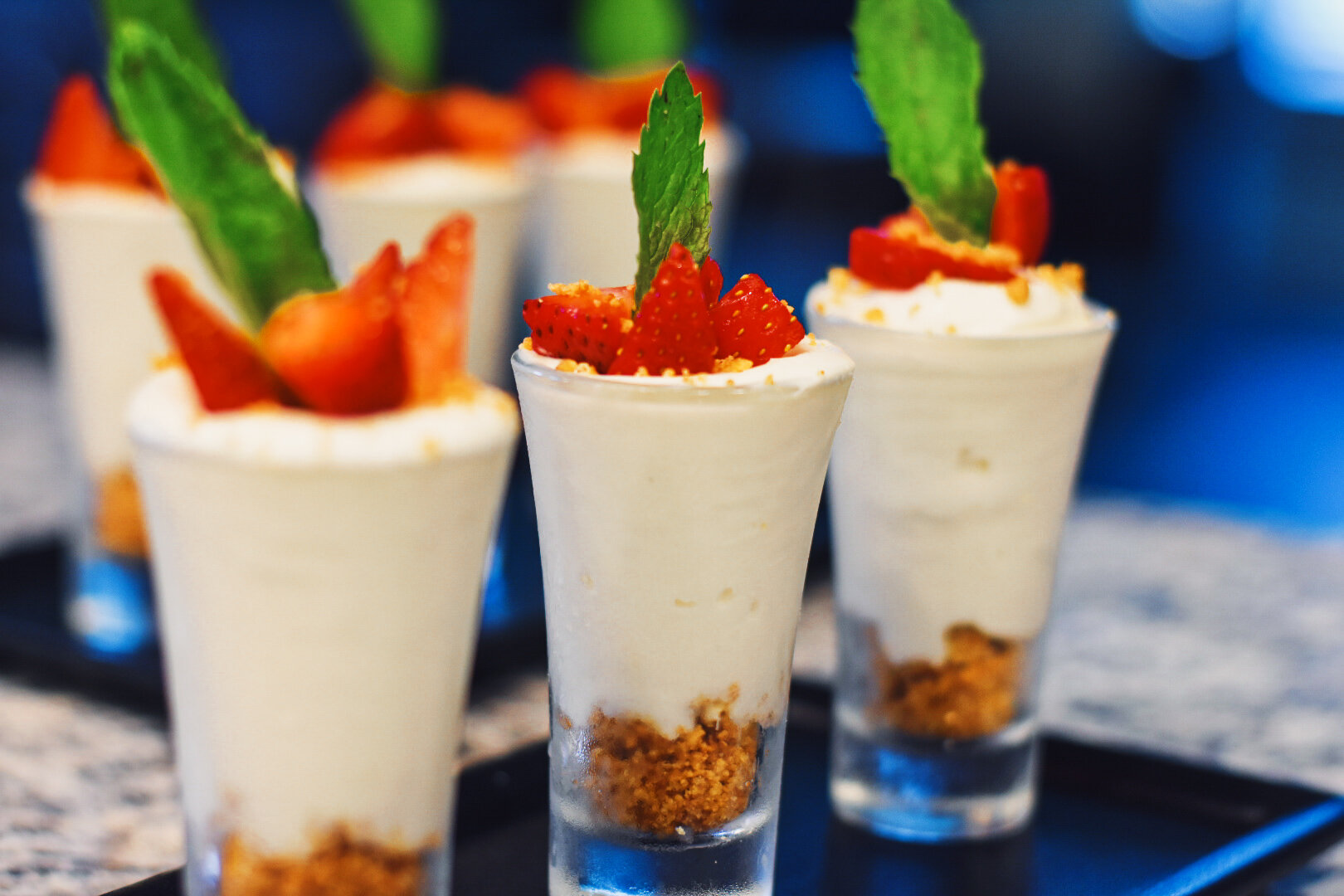 Strawberry Cheesecake Shooters