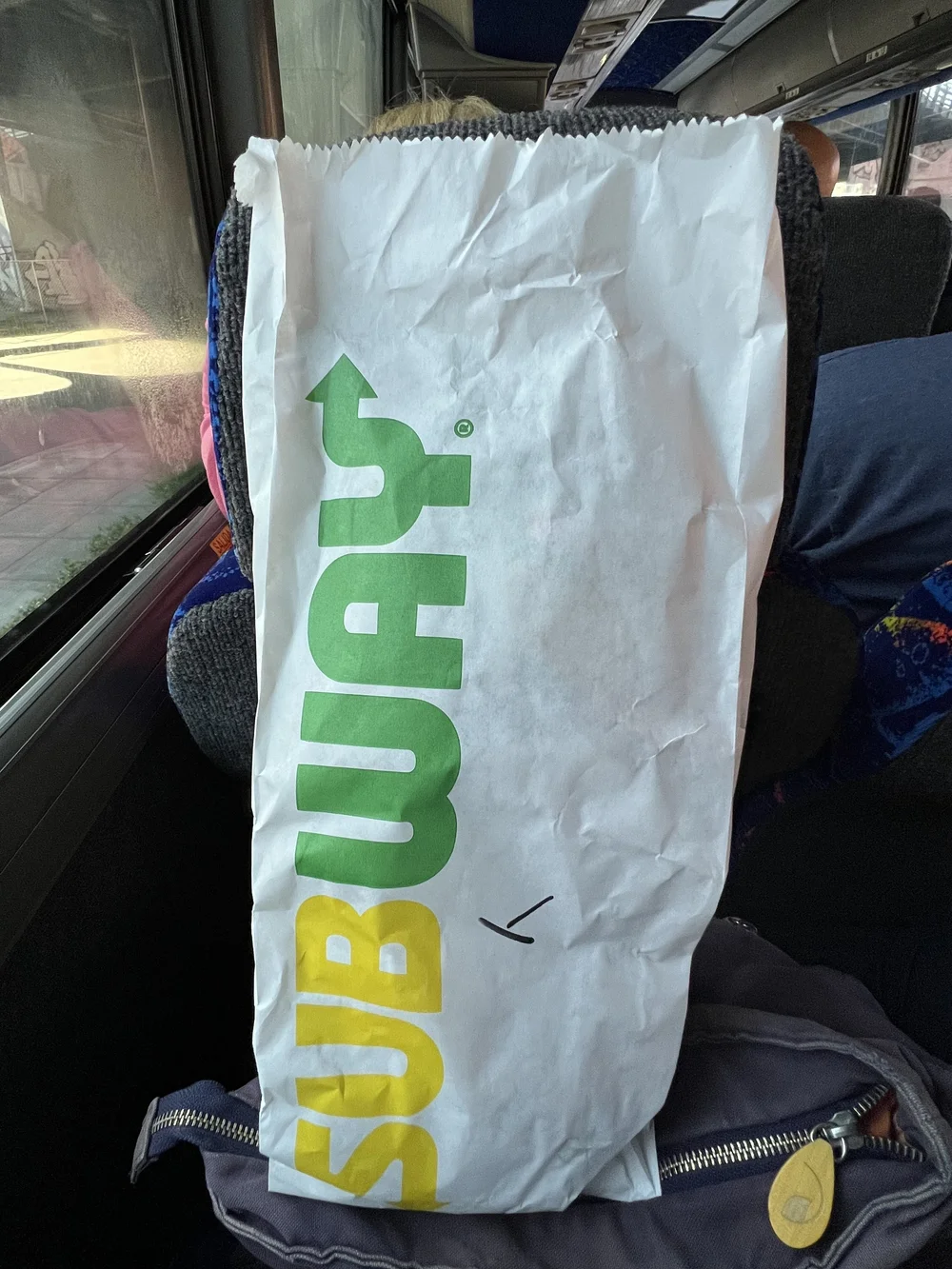  Greyhound Subway sandwich. 
