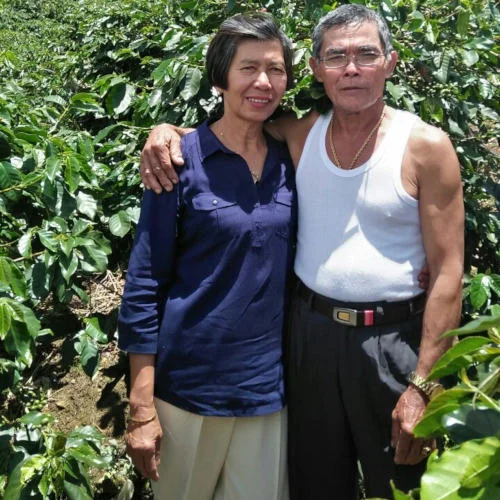 Aunt Josie and Uncle Victor are coffee farmers