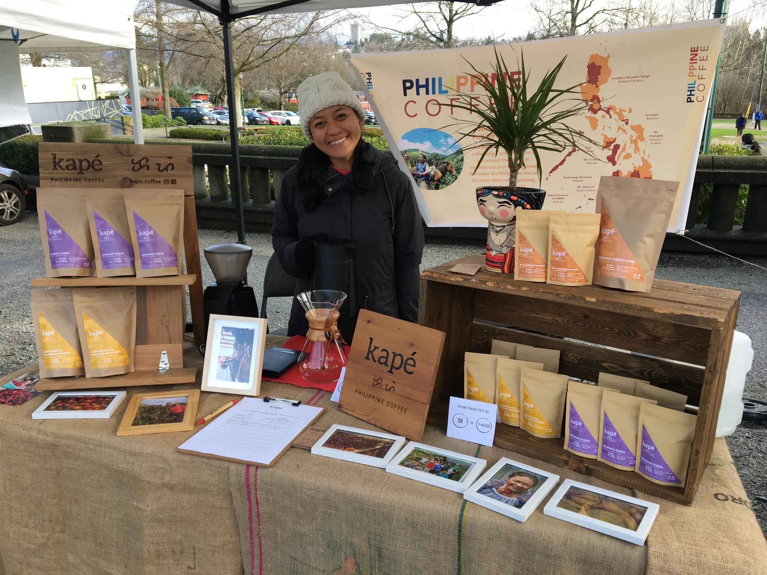 Brewing warmth at the Hastings Park Winter Market