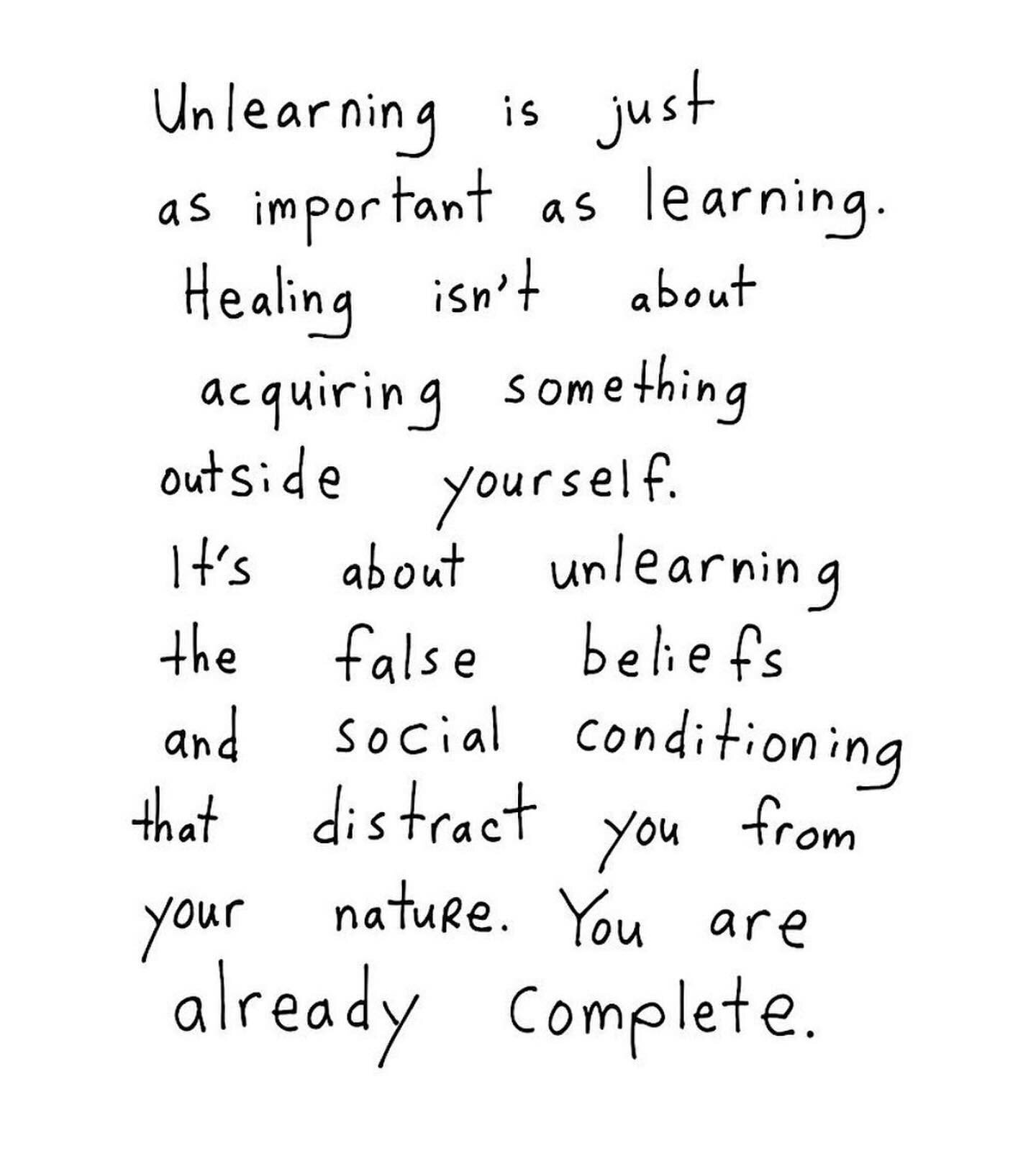 We say healing journey but the reality is&mdash;there is no beginning or end. Life is one big healing journey, it&rsquo;s a constant learning and unlearning, a constant becoming and unbecoming. There is no destination, no point where we are &ldquo;th