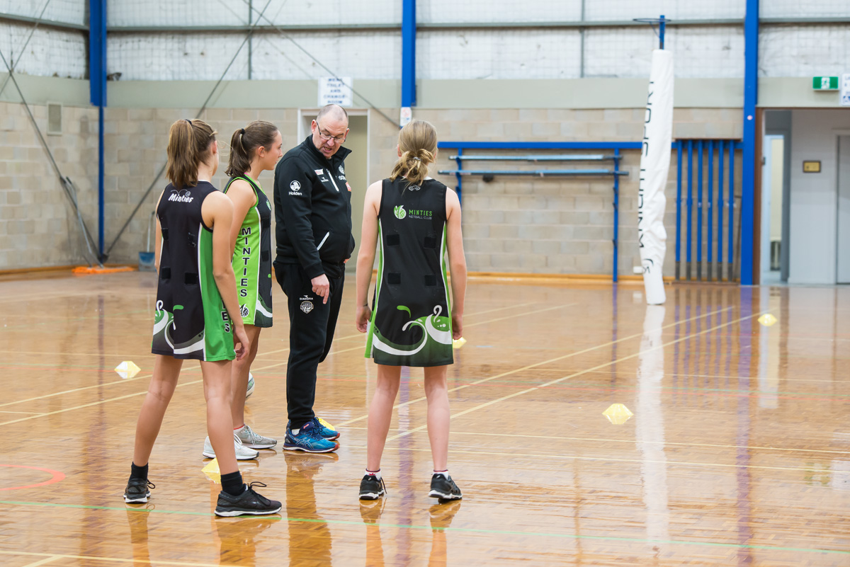 Minties Netball Club Rob Wright Collingwood Magpies Defensive Netball Coach