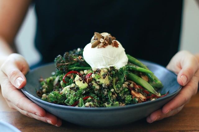 Super salad, available for dine in, takeaway or delivery. 
We are now taking bookings for weekends only. Walk ins welcome weekdays. Phone 6468 6514.
.
.
.
.
.
.
.
#thelittlebanksia #southperth #kensington #perthcafe #perthfood #pertheats #perthisok #