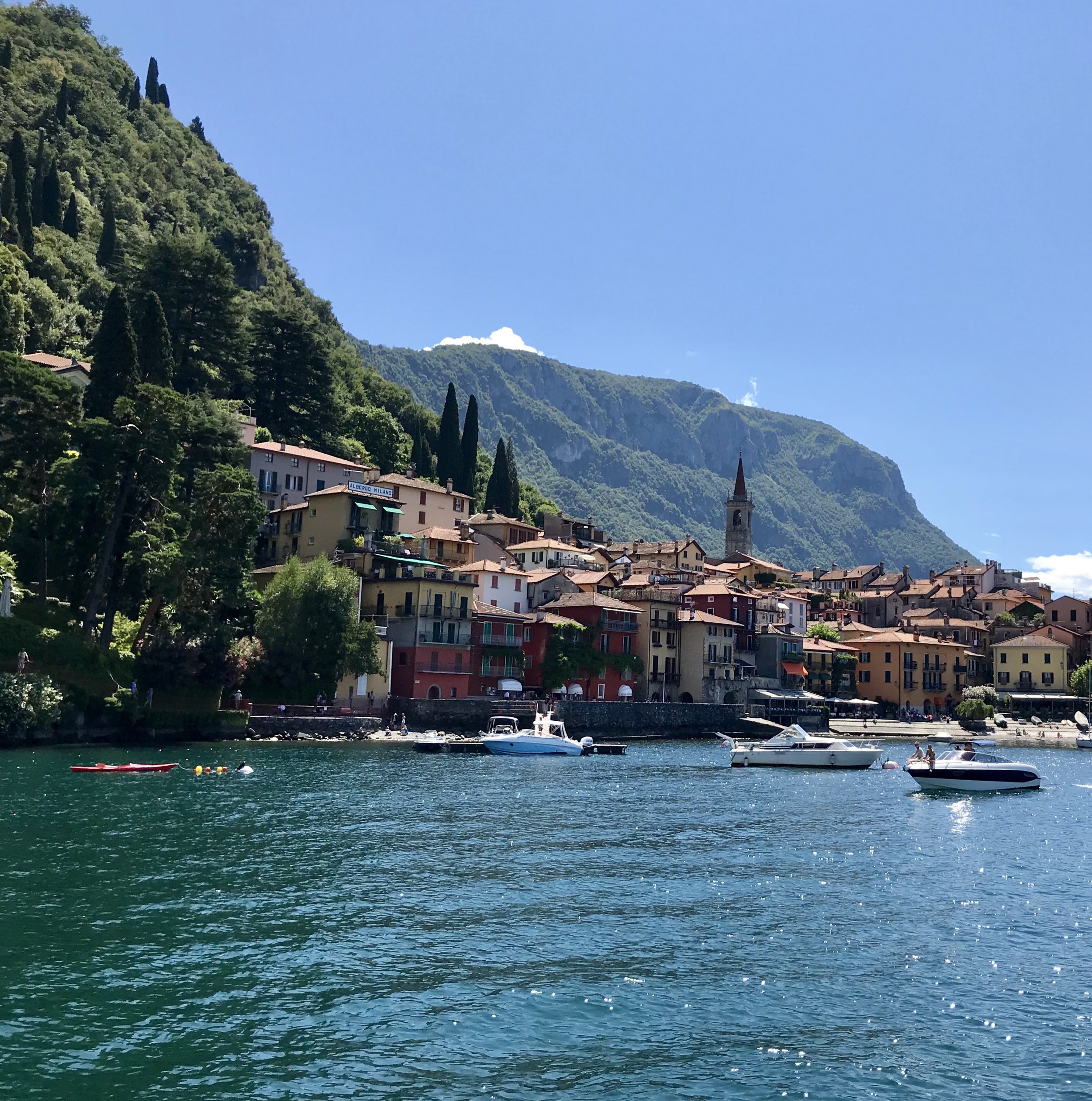 First view of Bellagio, arriving by ferry 