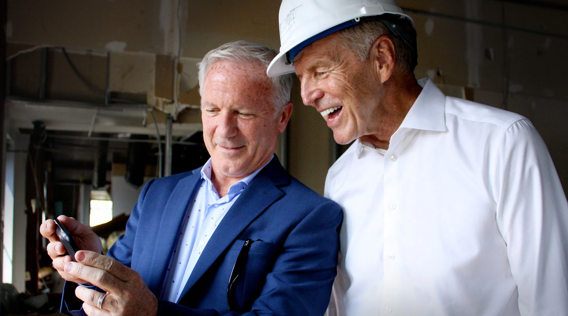 Tom Krouse, President and CEO of Donatos Pizza , and Jim Grote, Founder of The EDGE Innovation Hub.