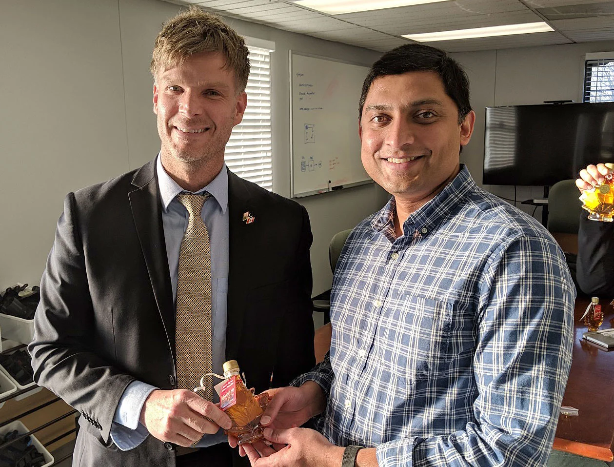 Sebastien Roy with Anjan Contractor fo BeeHex
