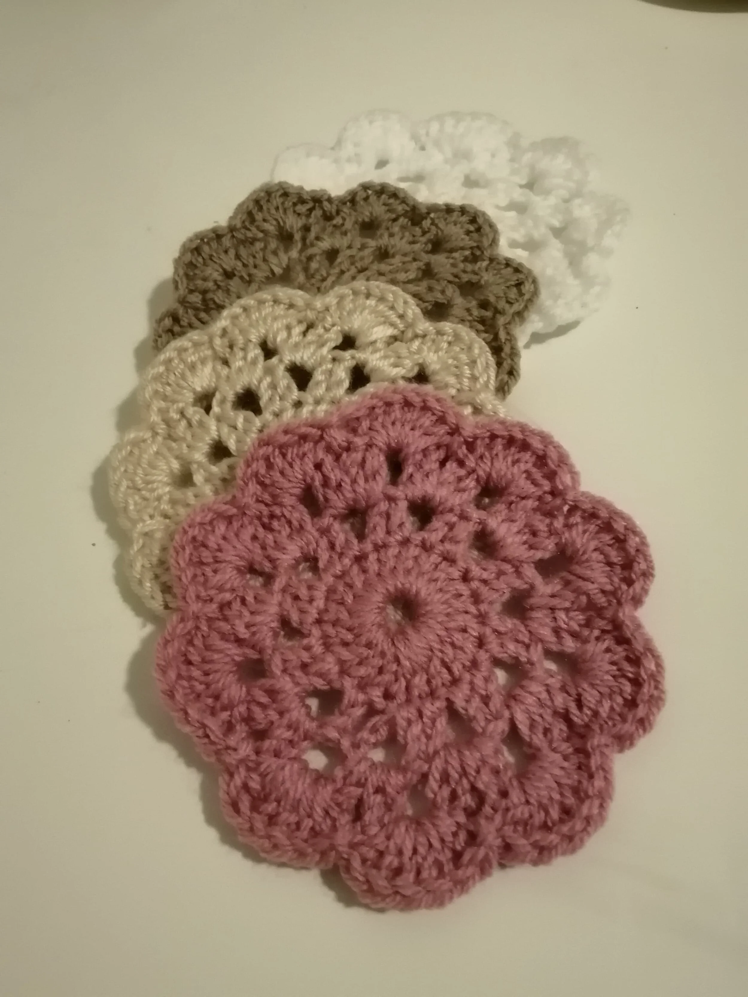 Crochet coasters