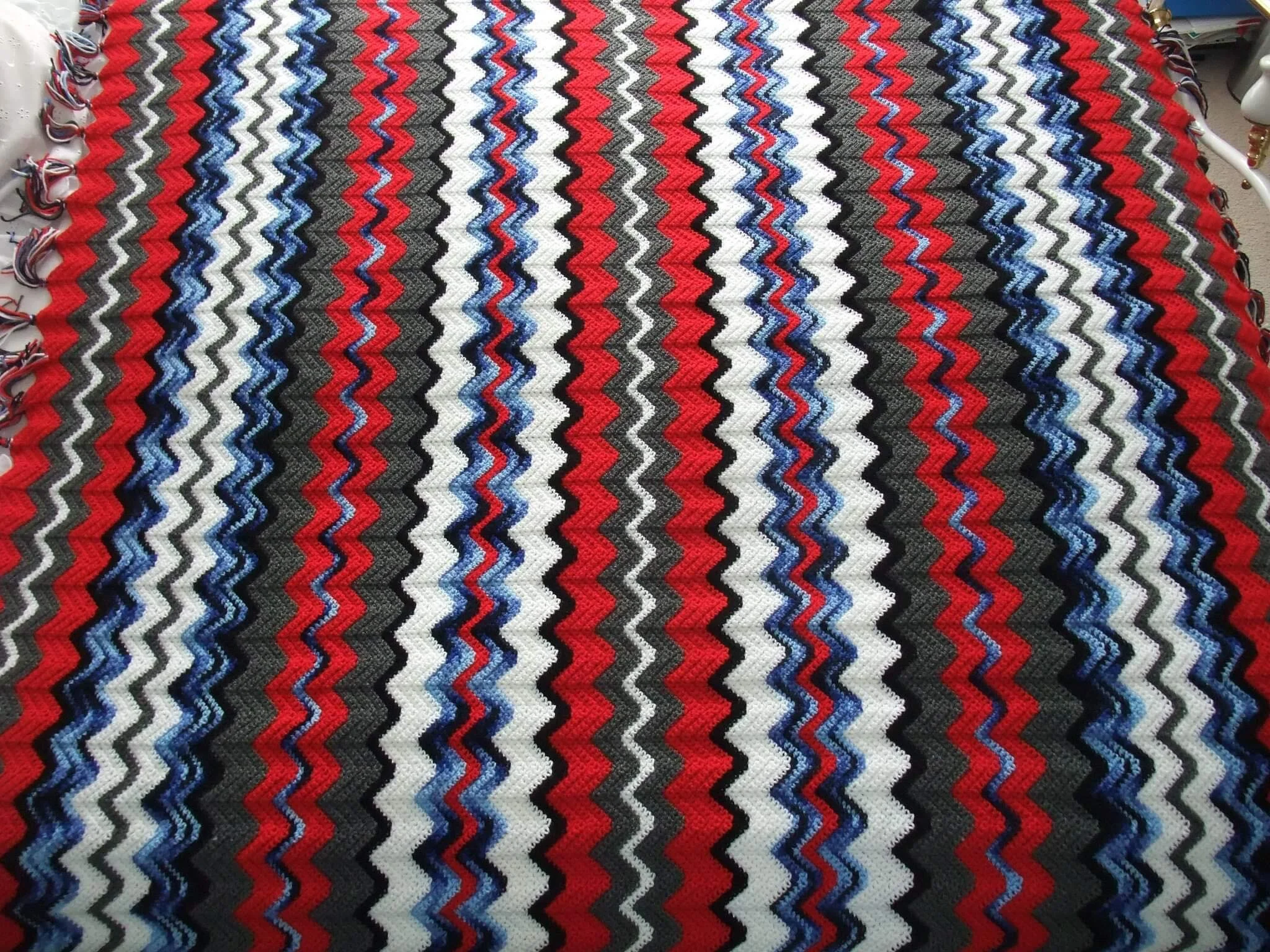 Crocheted blanket