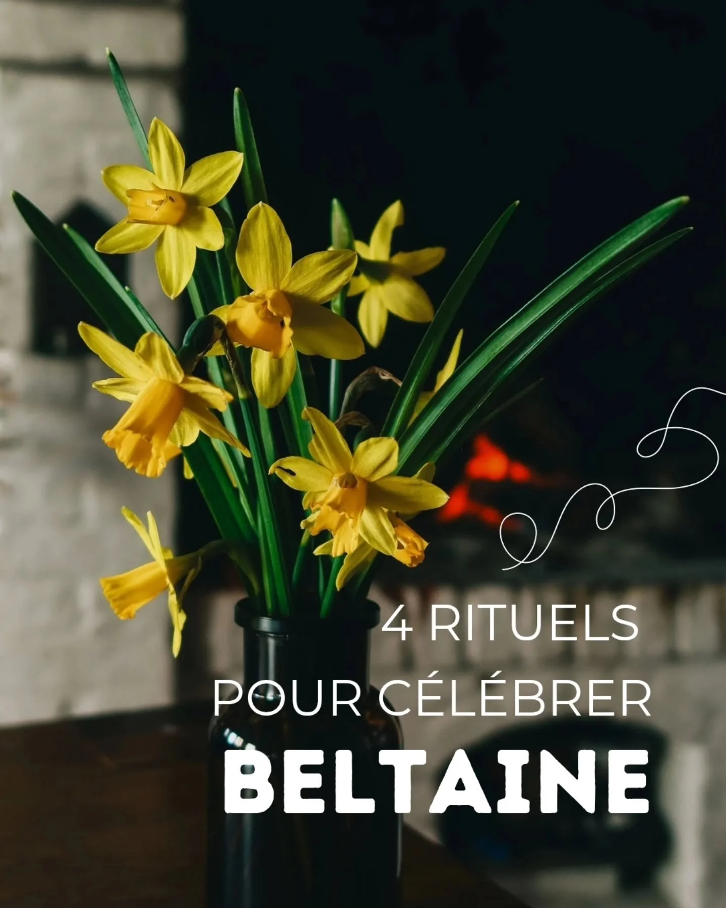 En ce jour du Beltaine, voici quelques mani&egrave;res douces de c&eacute;l&eacute;brer l'&eacute;nergie cr&eacute;ative de cette p&eacute;riode de l'ann&eacute;e. 

Swipe pour les rituels &rarr;

Beltaine est l'une des quatre f&ecirc;tes du feu qui 