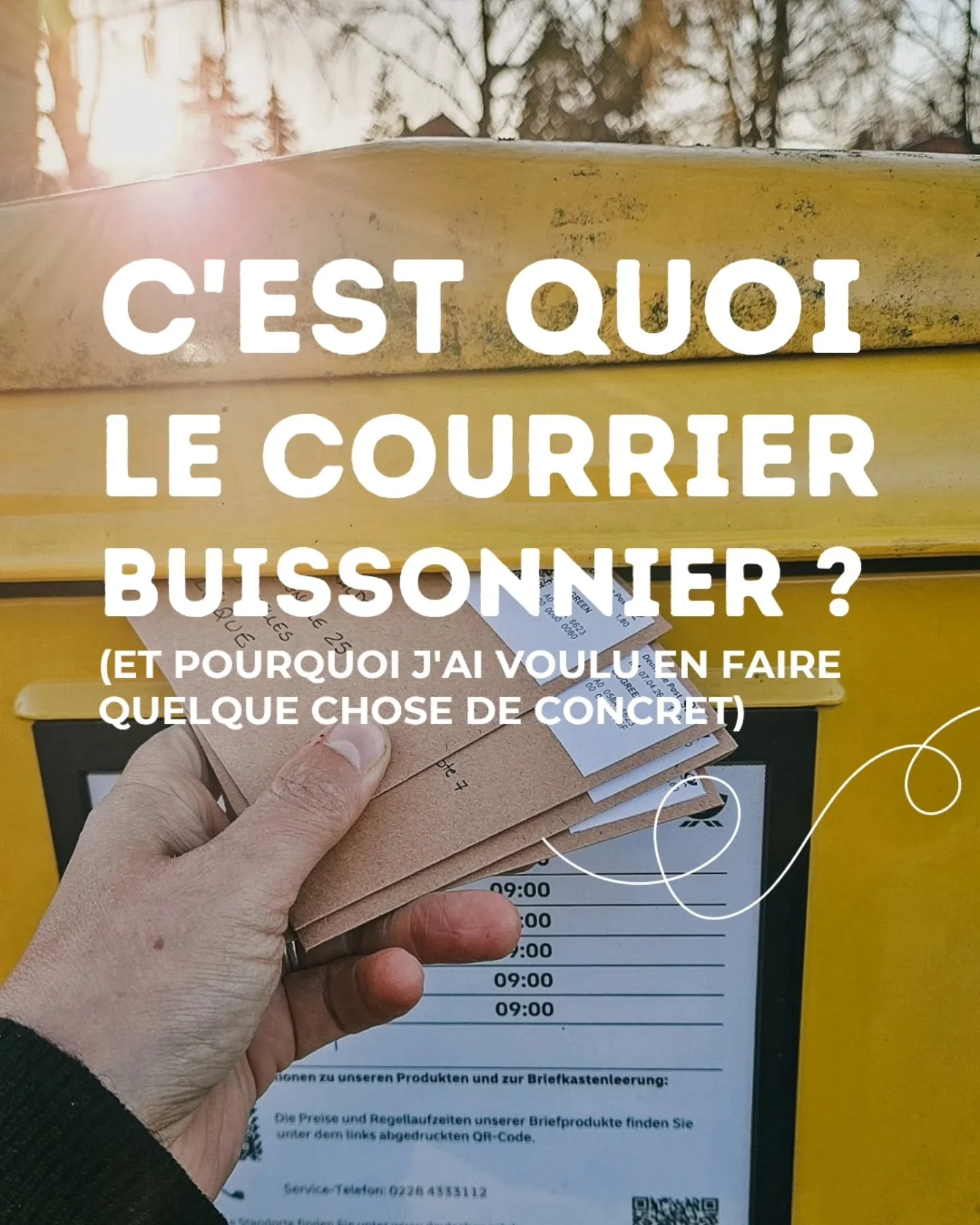 Il y a quelques mois, j'ai d&eacute;couvert le concept des abonnements de courrier postal.

Et quelque chose a r&eacute;sonn&eacute; tr&egrave;s fort.
Parce que ce que j'entends le plus en ce moment, c'est cette fatigue des emails, des notifications,