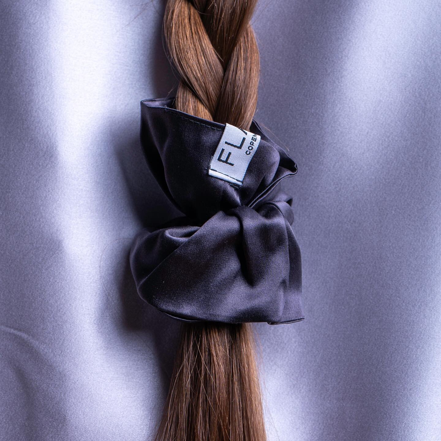 Our new limited edition silk scrunchies in granite and silver are now available online. Grab yours before they are gone!  Shop at flaircopenhagen.com