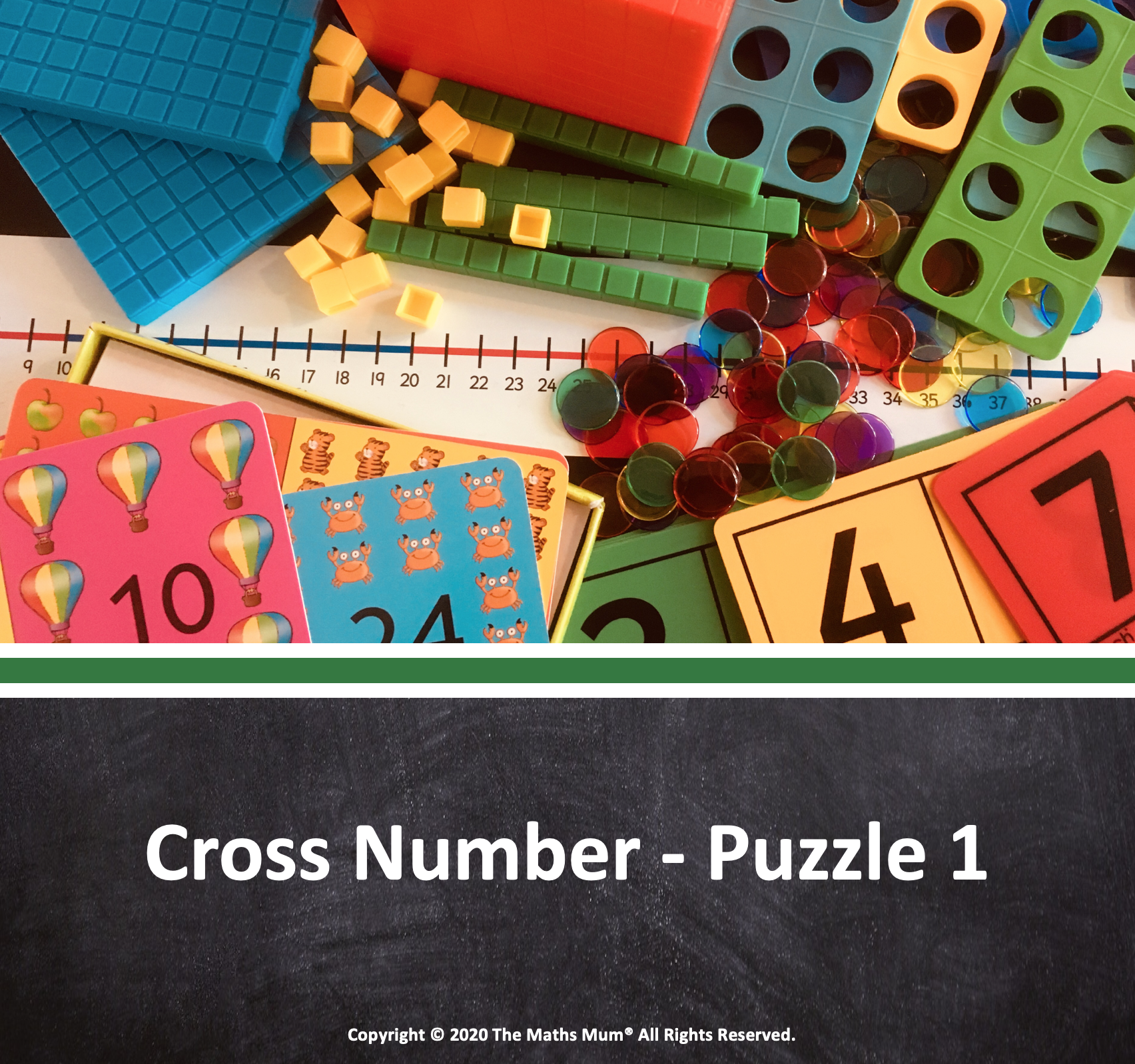 The Maths Mum® - Cross Number - Puzzle 1