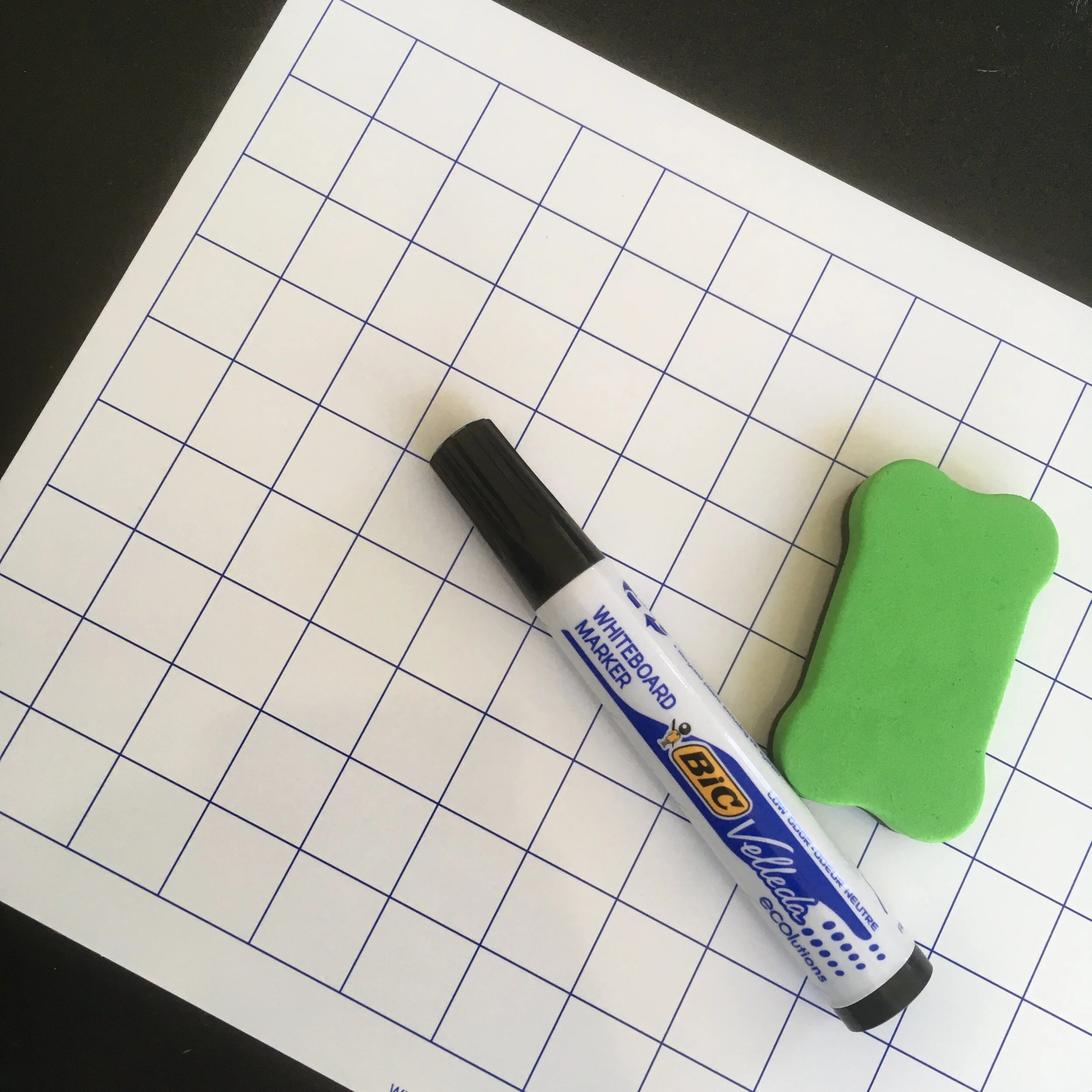 A4 Double-Sided Whiteboard with Eraser and Pen