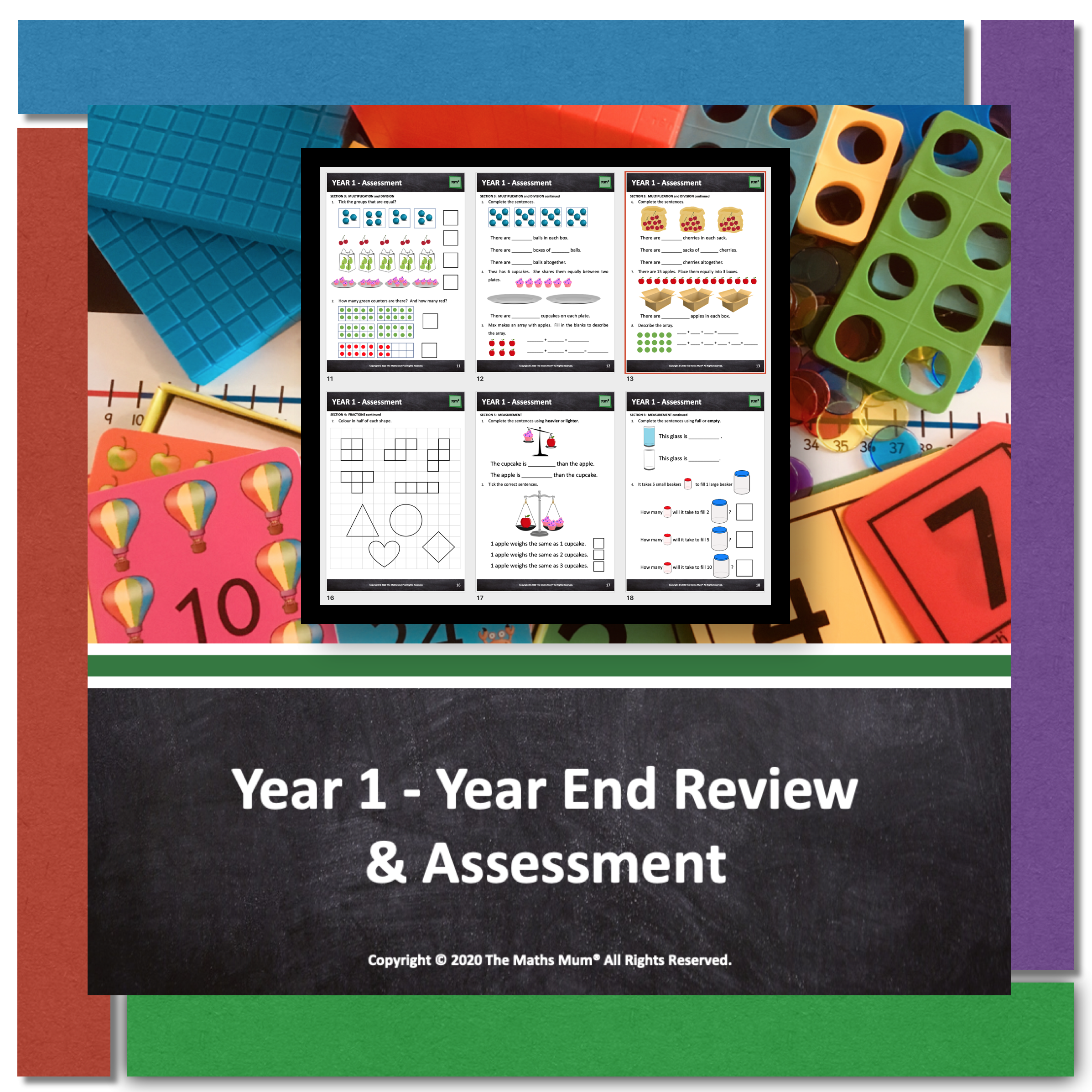 The Maths Mum® - YEAR 1 - End of Year Review &amp; Assessment