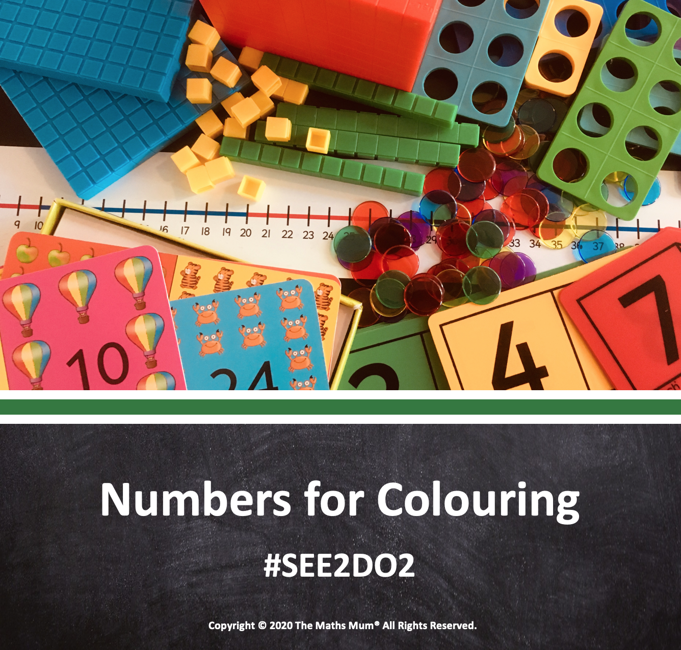 The Maths Mum® - #SEE2DO2 Numbers for Colouring In