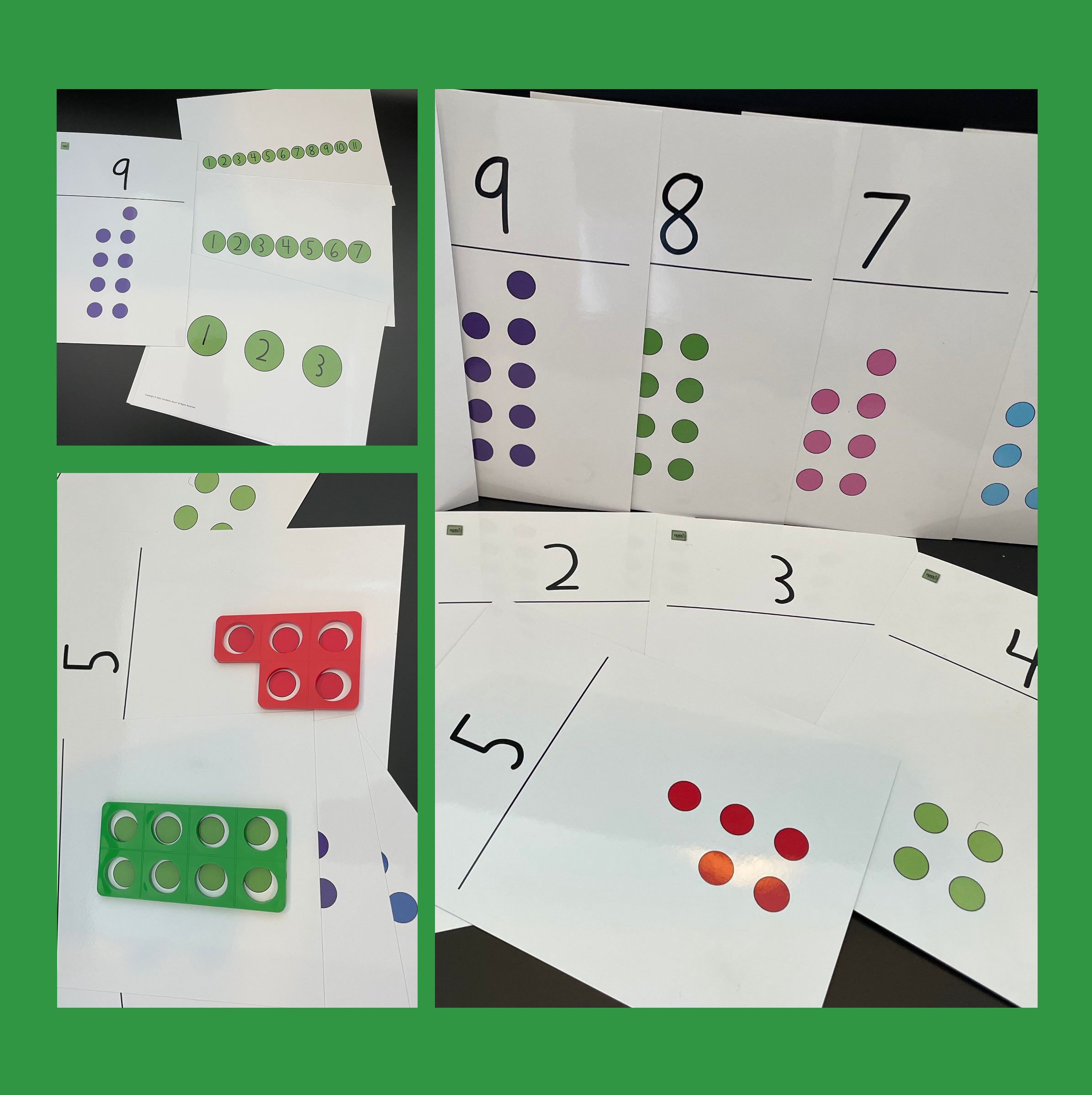 1-10 Flashcards - Numicon® Dots / Counting