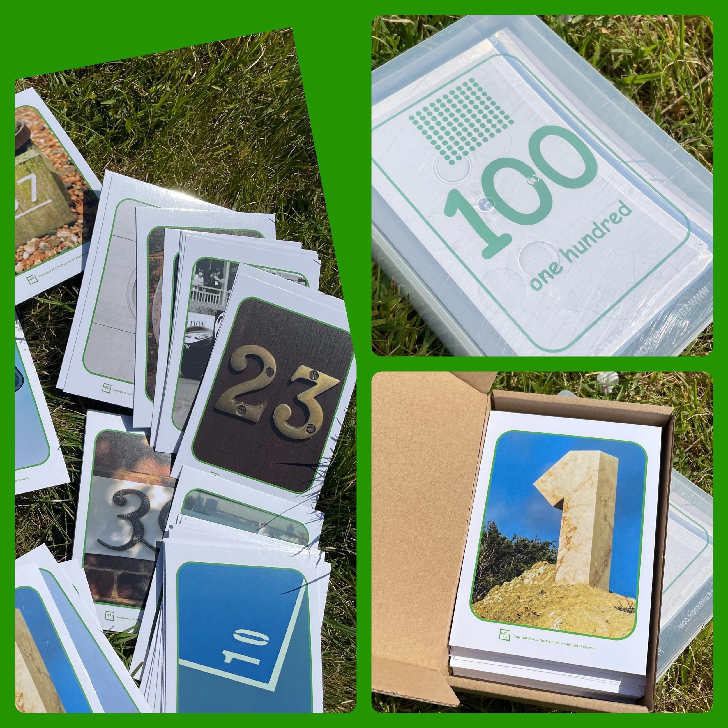 1-100 'Real Life' Number Flashcards