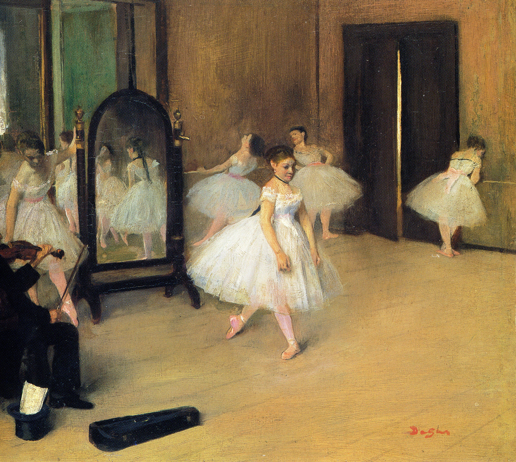 Edgar Degas, La classe de danse (The Ballet Class), 1871-74 