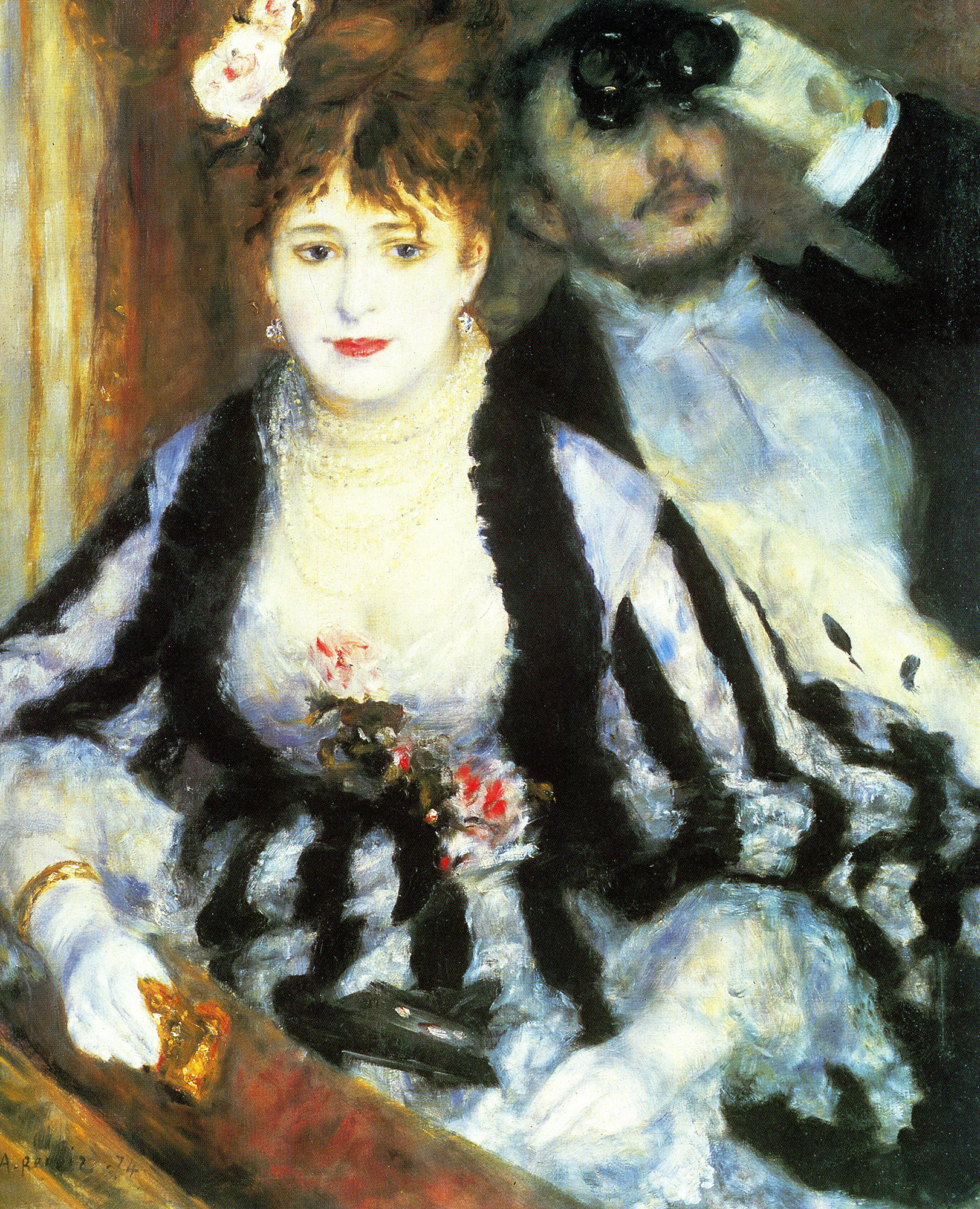 August Renoir, La Loge, 1874
