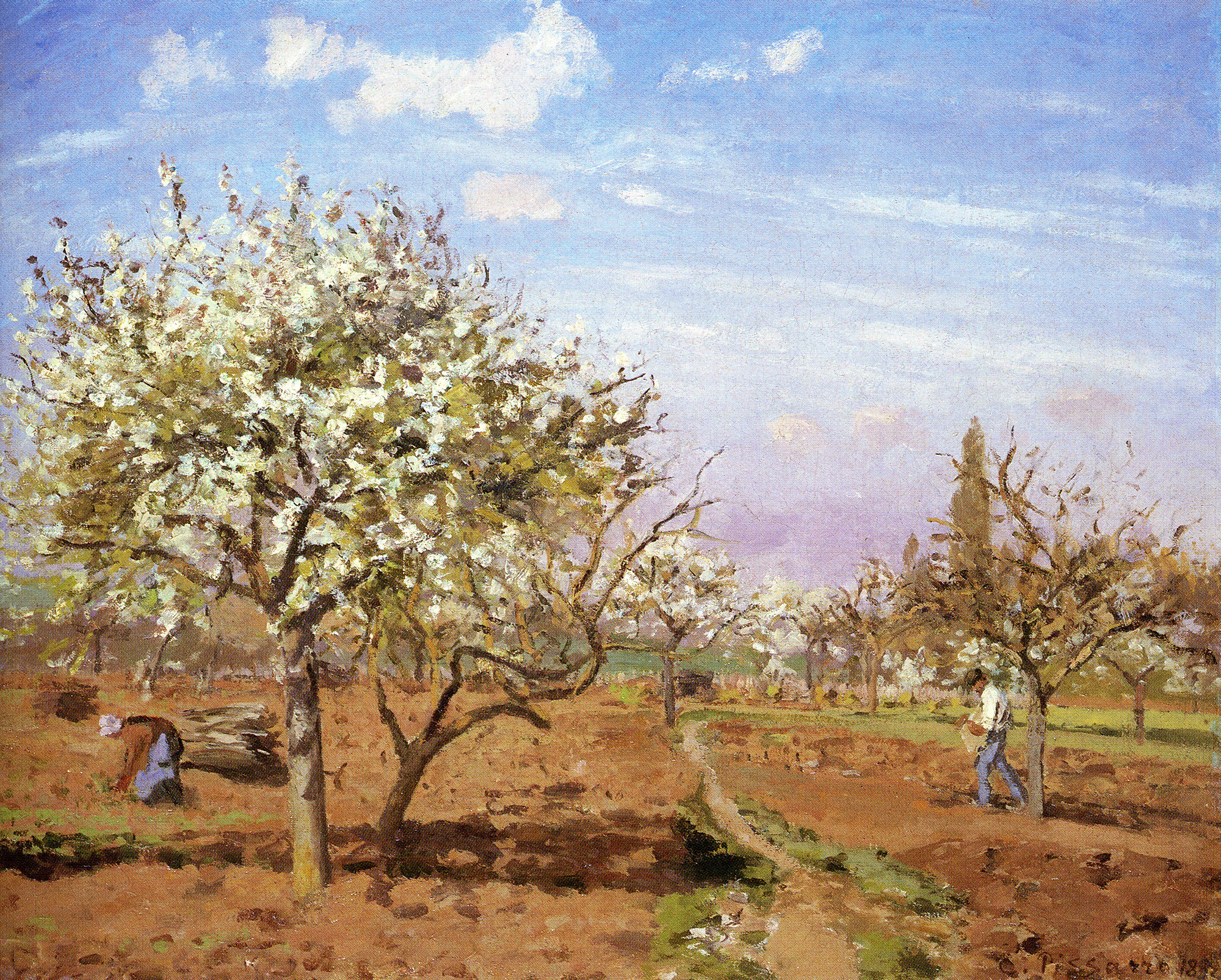 Camille Pissarro, Orchard in Bloom, Louveciennes, 1872