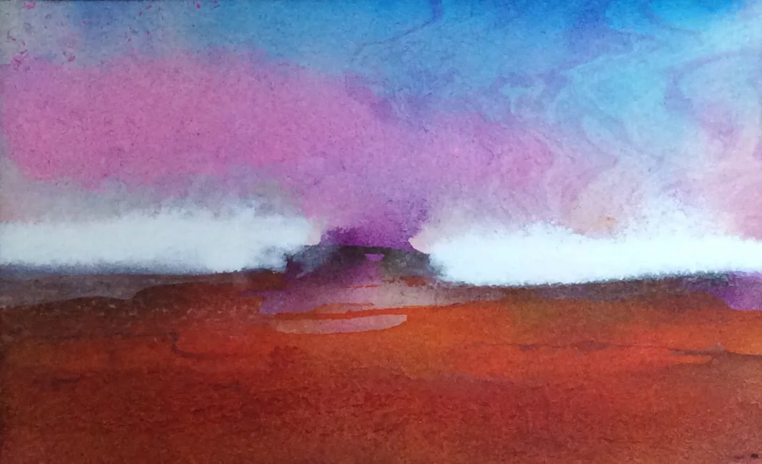 Johan, Volcano , acrylic ink