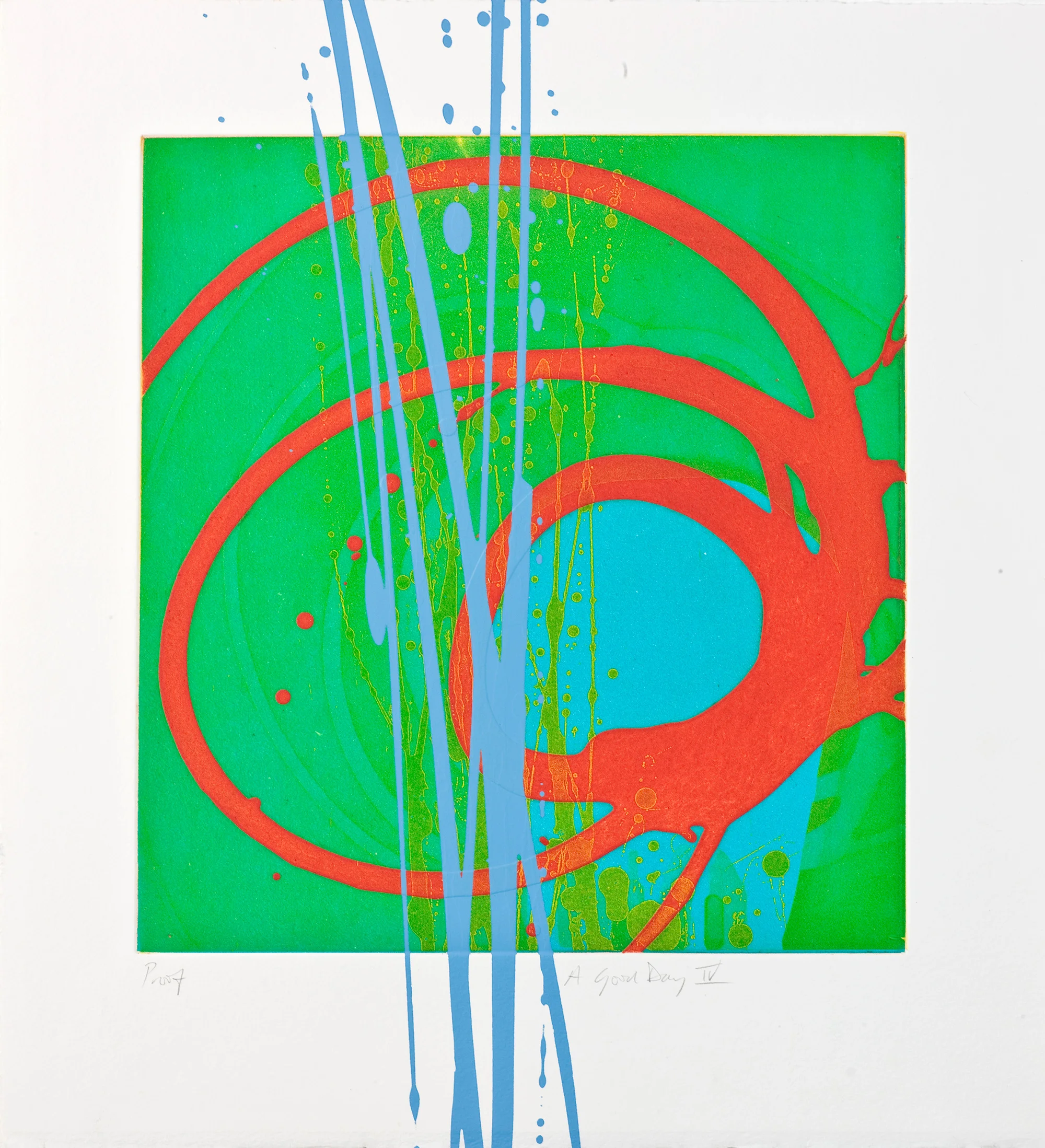 Charlotte Cornish, A Good Day IV , etching, screenprint
