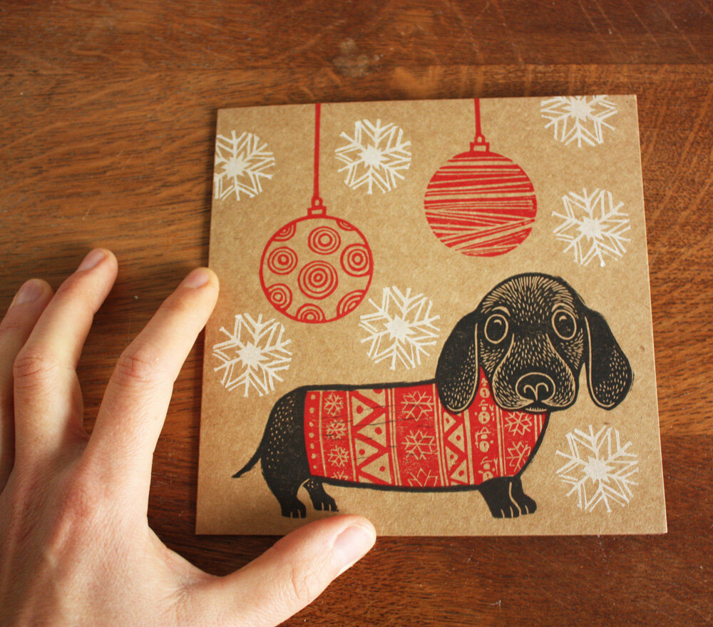 Christmas Dachhound Card (Copy) (Copy) (Copy)