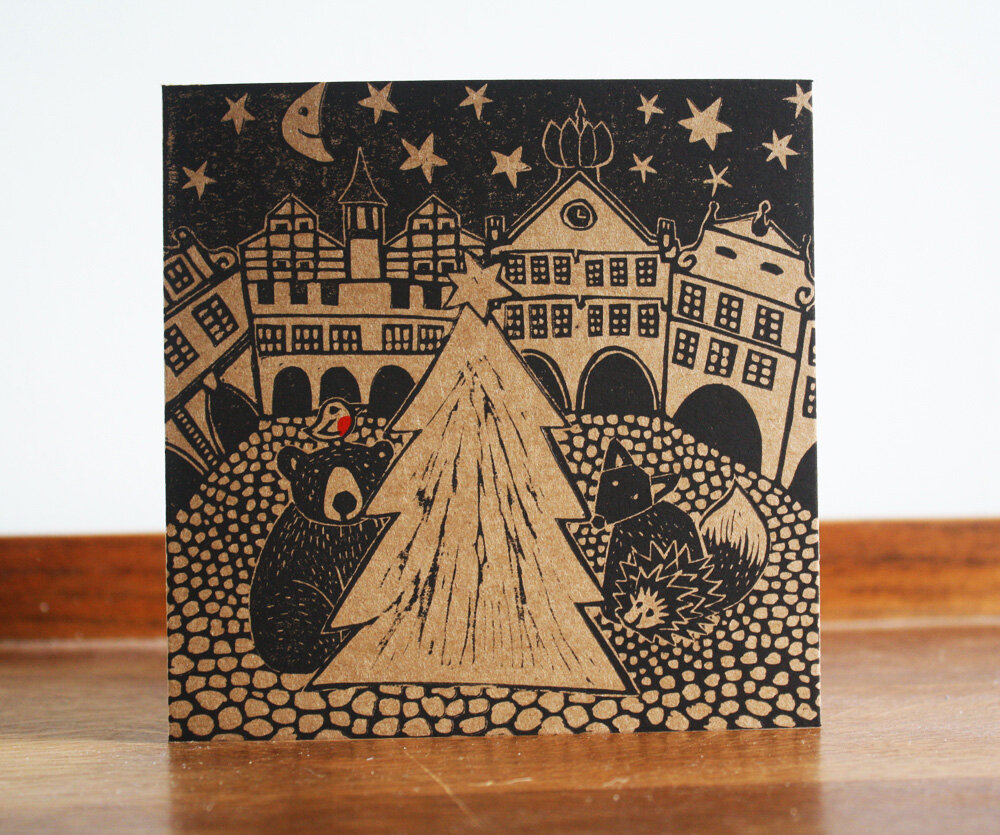 Christmas Bears and Tree Card (Copy) (Copy)