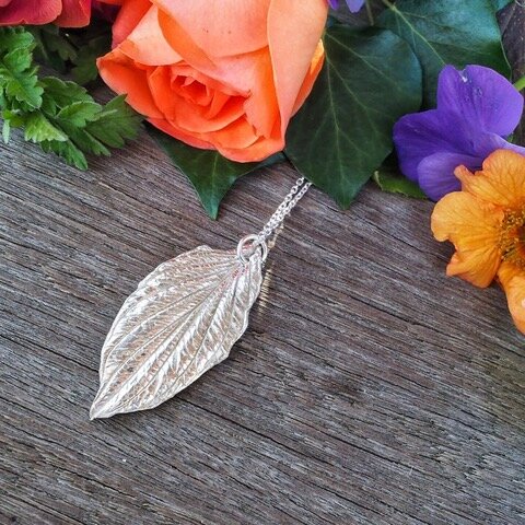 Silver clay pendant