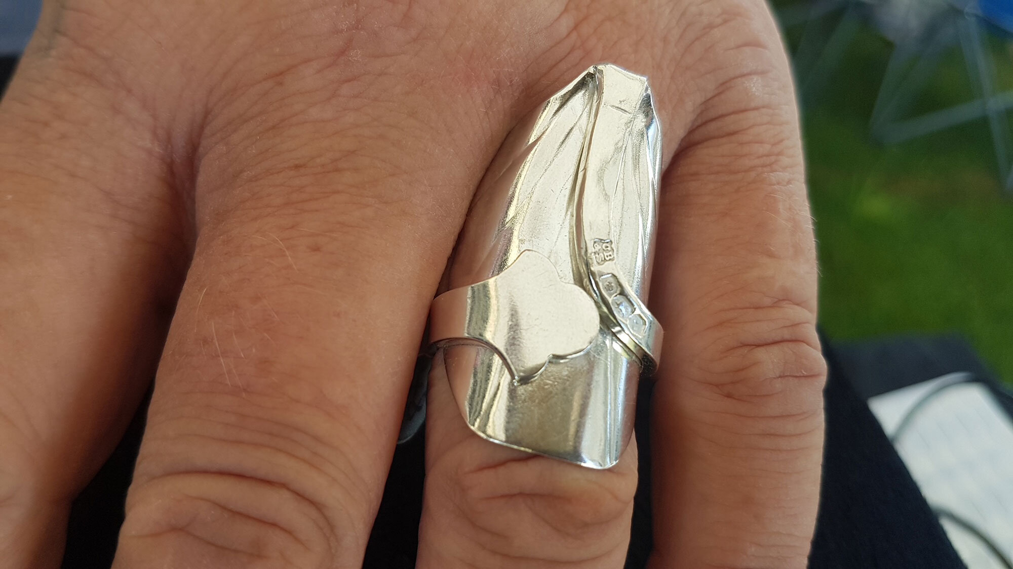 Silver sheath ring by Juliet Brown