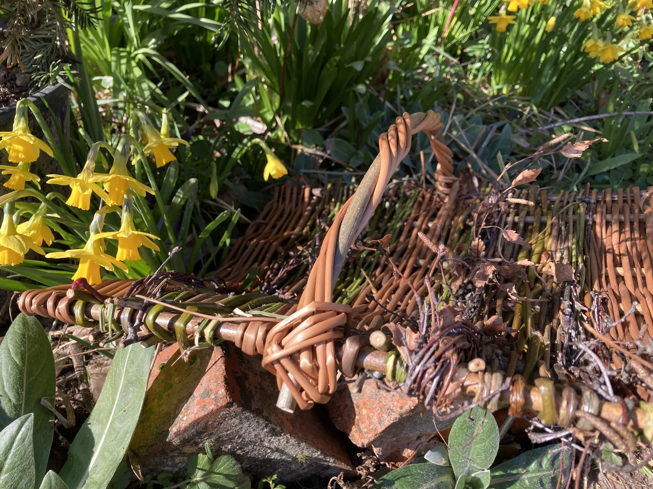 Willow Hedgerow Flower Basket