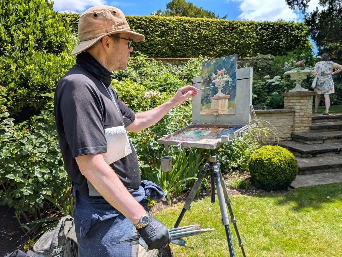 Plein air painting in Oils
