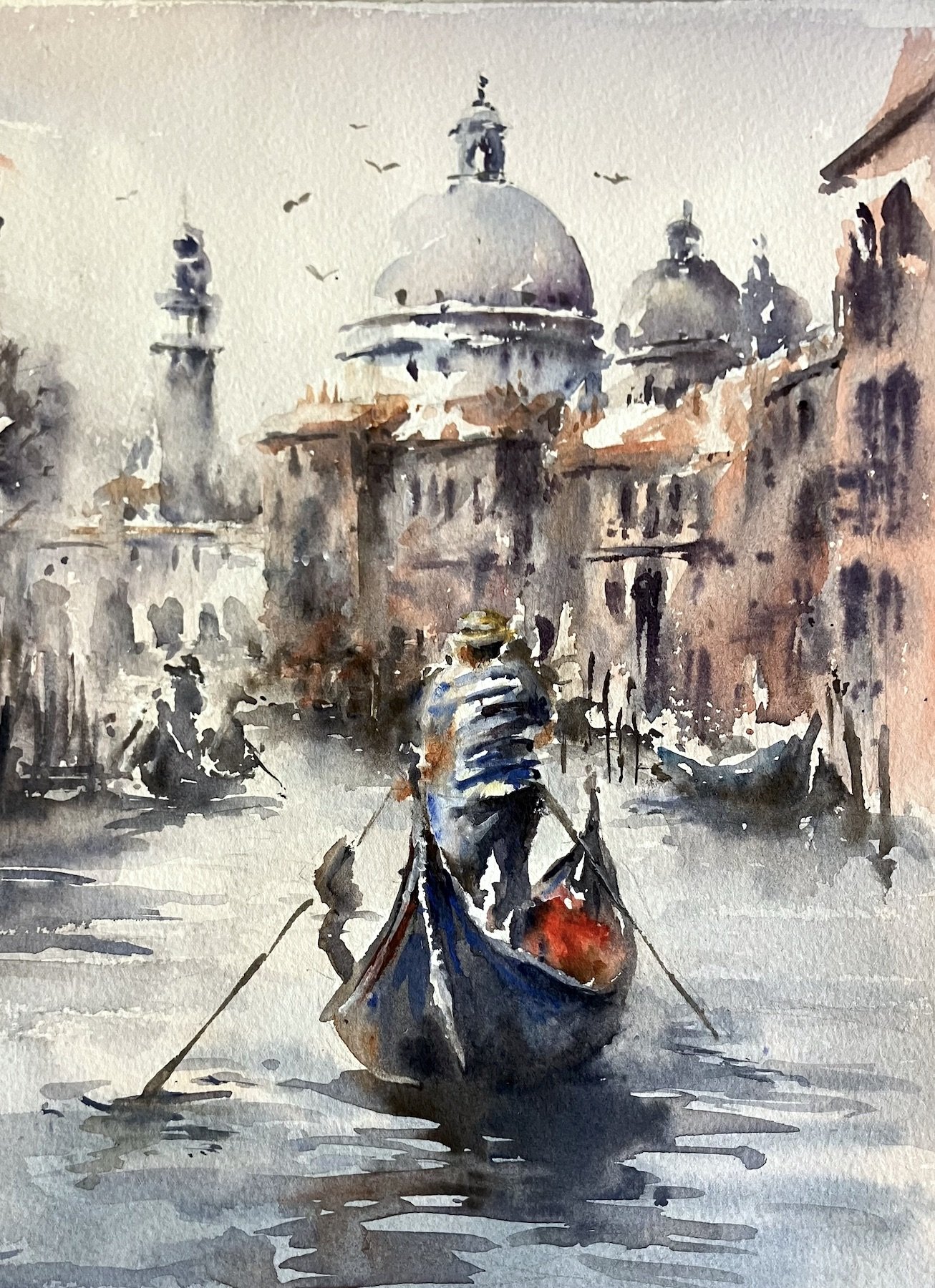Watercolour Painting Workshop - Gondola in Venice