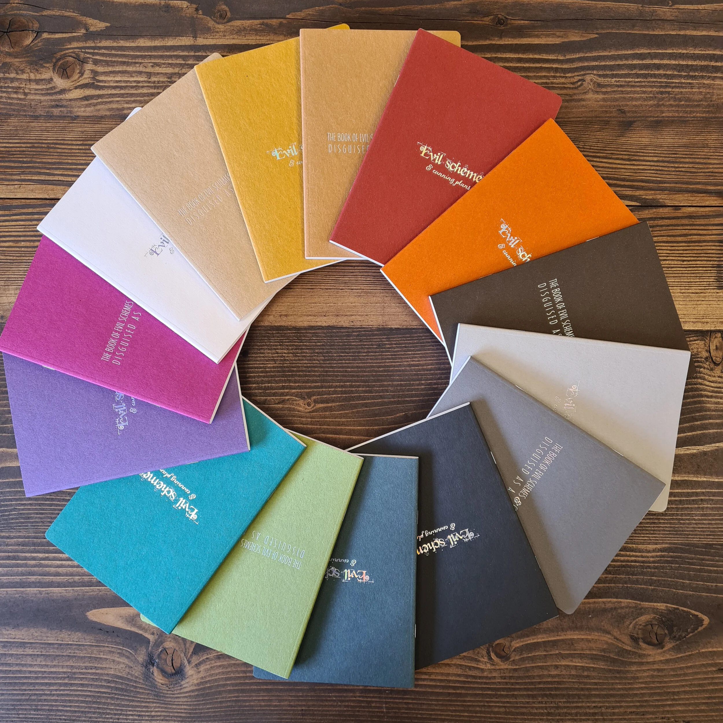 Evil Schemes &amp; Cunning Plans Notebooks