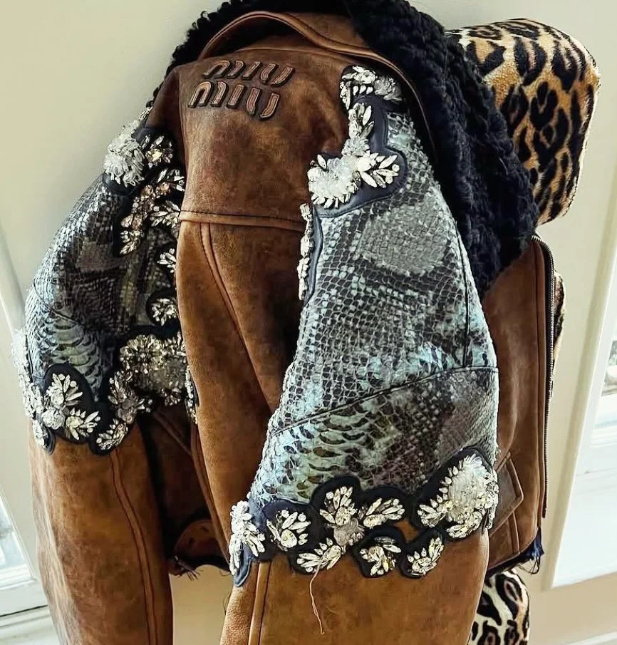 &hellip;Tuesday inspiration : this insane Miu Miu leather jacket 🙌

We make custom leather jackets シ Made in Tuscany, Italy 🇮🇹 Fatto a mano, slow fashion, made to order only, which means ZERO waste 🌍 We only produce what is pre-ordered. And final