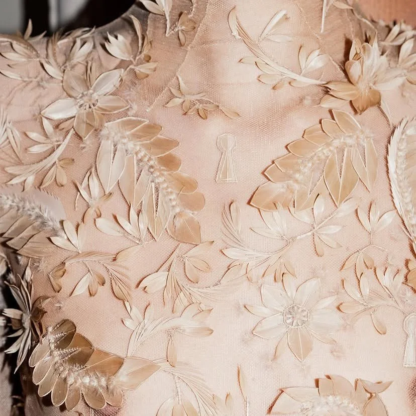 Sunday inspiration : Details of Daniel Roseberry&rsquo;s FW 2025 Haute Couture collection for Schiaparelli 🙌

We make custom leather jackets シ Made in Tuscany, Italy 🇮🇹 Fatto a mano, slow fashion, made to order only, which means ZERO waste 🌍 We o