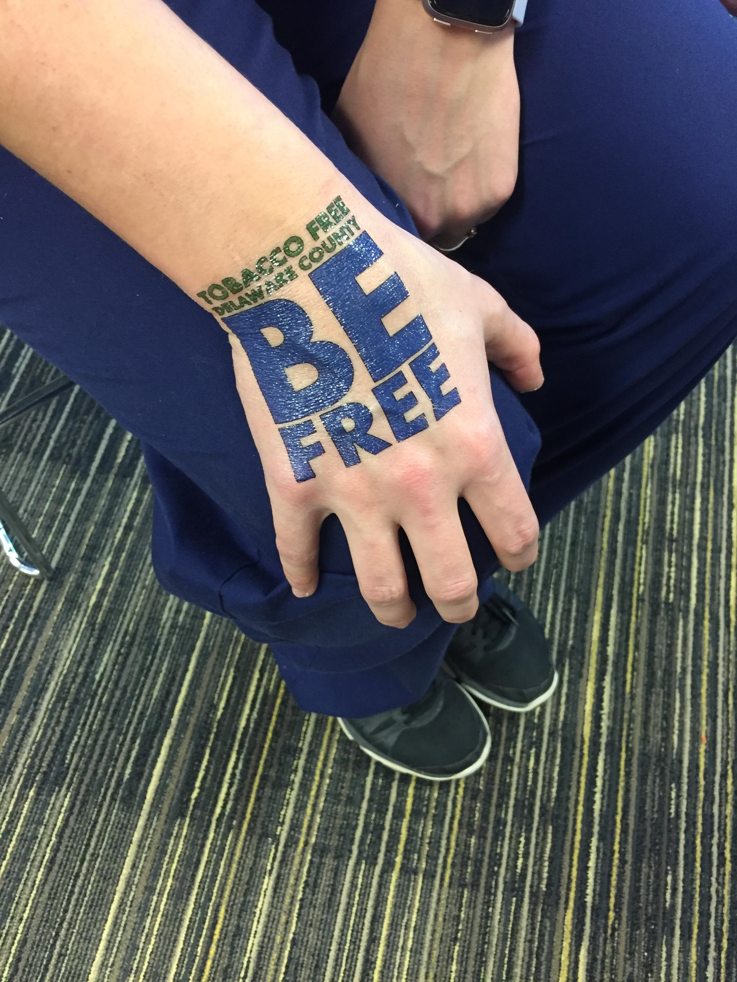  Nursing students educating about tobacco products